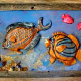 3D framed sculpted fish
