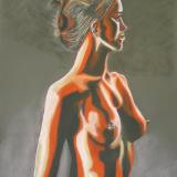 Paul Cox. Artist. Female life drawing 