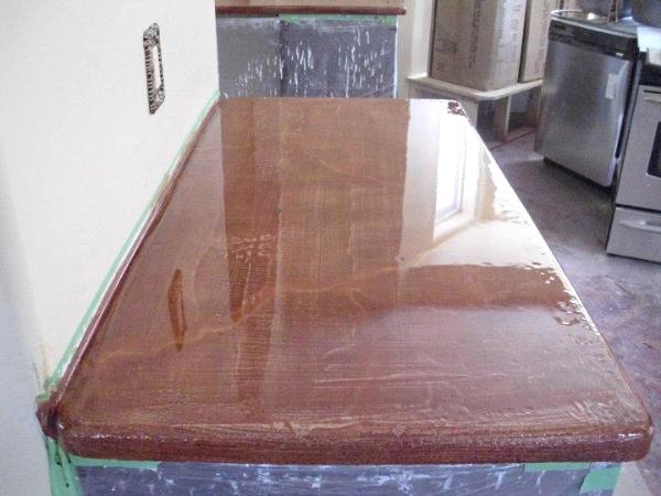 Counter top, stained concrete, food safe, high gloss epoxy - As You ...