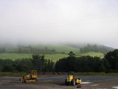 Tractors in the Mist