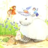 fairies crowning bunny