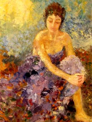 Girl in purple