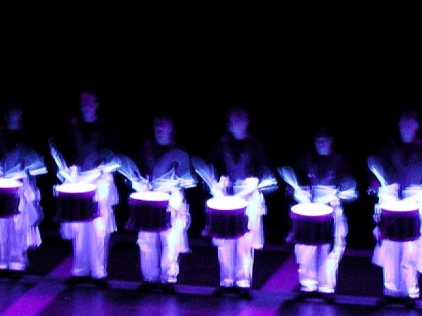 Neon drummers