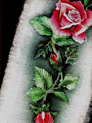 SILK COLORS ON SILK SCARF 