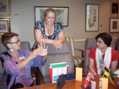 EWI Artist May Alsouz  with Betty Scott in Strathmore