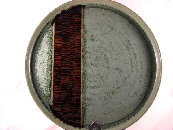 120506.A Medium Platter with Rolling Stamp Design