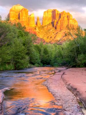 Sedona Cathedral Rock and Oak Creek Sunset Sedona Cathedral Rock and Oak Creek Sunset