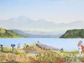 Picinic at the Beach 13 X 41" Picinic at the Beach 13 X 41"