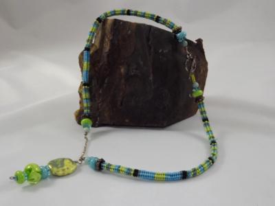 N-40 Ndebele Necklace with Focal Pendant