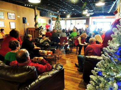 Full House for the Ornaments of Joy 2015 Christmas Event at Vienna Coffee House to benefit Blount Family Promise