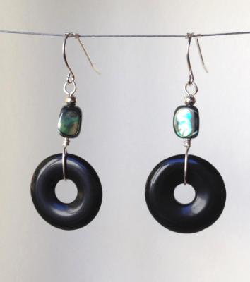Onyx and Abalone Earrings Onyx and Abalone Earrings