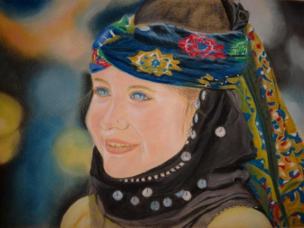 Blue-eyed Asian Girl (sold)