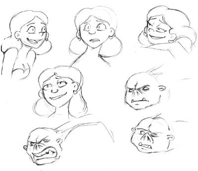 Damsel and Brute Expressions Damsel and Brute Expressions