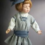 Cotton Plaid Jumper And Blouse for 16" Schoenhut Girl