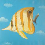 Long Nosed Butterfly Fish in Sky      16" x 20"