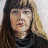 No. 27. Self Portrait, 10x8 ins, oils