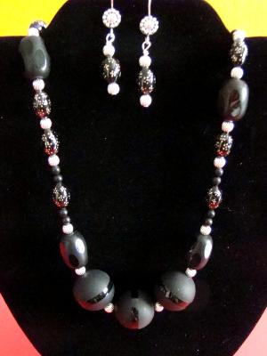 #63 19" Necklace and earrings #63 19" Necklace and earrings