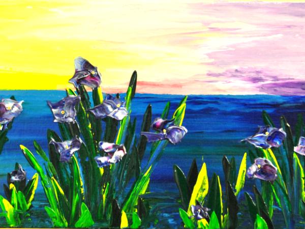 Out of the Water Series 8 X 16 Acrylic on Canvas board SOLD Pvt.  Collection   Embellished prints available  Out of the Water Series 8 X 16 Acrylic on Canvas board SOLD Pvt.  Collection   Embellished prints available