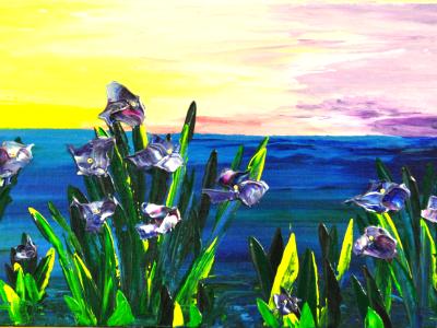 Out of the Water Series 8 X 16 Acrylic on Canvas board SOLD Pvt. Collection Embellished prints available Out of the Water Series 8 X 16 Acrylic on Canvas board SOLD Pvt. Collection Embellished prints available