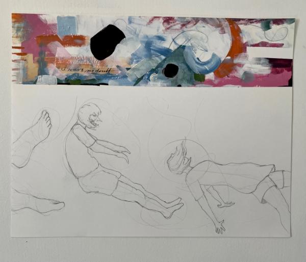 I have no doubt (m/m and acrylic on paper 2024)