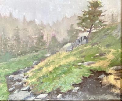 Foggy Trail 16x20" oil Foggy Trail 16x20" oil