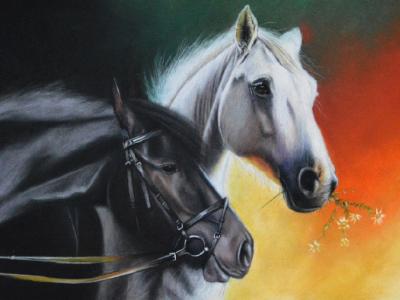Opposites attract, 38cm x 56cm, 2021 Opposites attract, 38cm x 56cm, 2021
