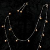 Double Wrap Necklace 34" and Earrings (set)