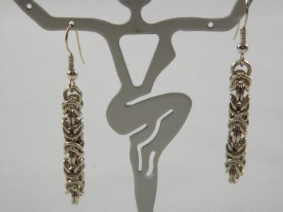E-65 Sterling Silver Chain Earrings E-65 Sterling Silver Chain Earrings