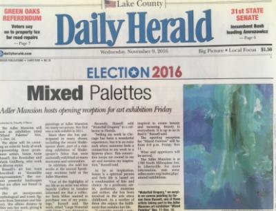 Daily Herald 2016 Mixed Palettes 3 person Show Daily Herald 2016 Mixed Palettes 3 person Show