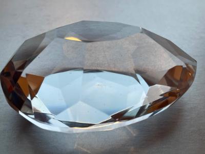 FACETED PEAR Shape Paperweight