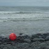 Red ball in the waves, Westward Ho!