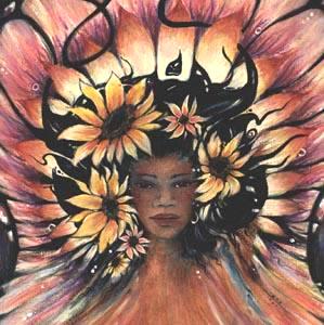 Summer Spirit Goddess of Summer original painting