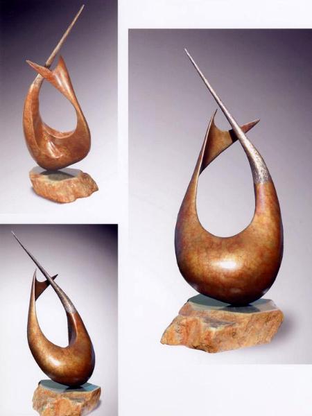 lorelei | cast bronze | steel & resin | 31"x12"x15" 