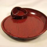 110926.E Spiral Chip-N-Dip with Magma Glaze
