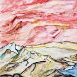 The passionate sky bleeds over the sweeping land that it longs to embrace 