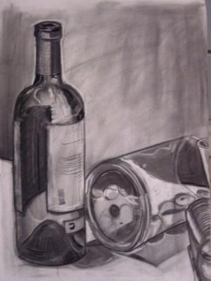 Still Life with Wine Bottle