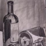 Still Life with Wine Bottle