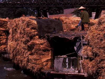 Chinese Hay barge