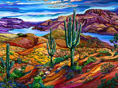 Arizona Winter, Apache Lake, AZ 36x72 SOLD
