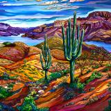 Arizona Winter, Apache Lake, AZ 36x72 $5300.00