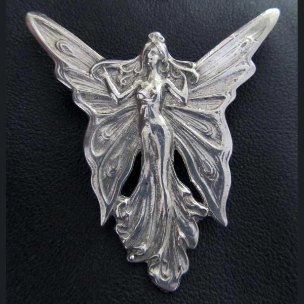 Angel Art Nouveau brooch / pin from a vintage design