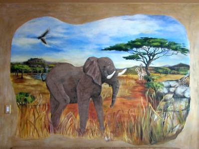 Custom mural on canvas