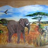 Custom mural on canvas