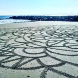 Large scale sand mandala 