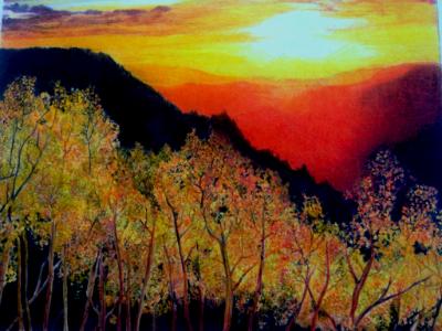 Blazing sunset Sold