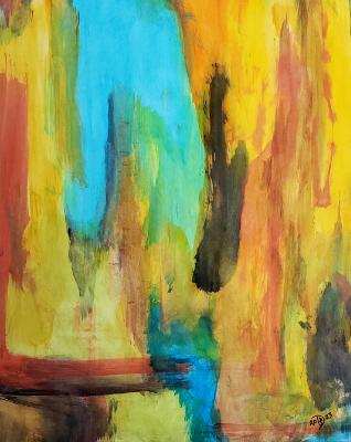Cascades of color. Cascades of color.