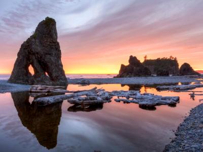 Ruby Beach Seastack Sunset Ruby Beach Seastack Sunset