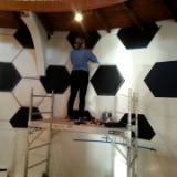 Soccer ball mural