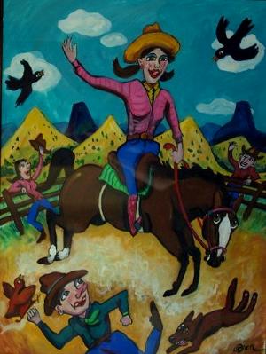 Linda Lou Busts a Bronc Linda Lou Busts a Bronc