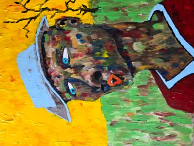 Whistling while wandering © 2025, By Duane Kirby Jensen 11 x 14. Acrylic on board Whistling while wandering © 2025, By Duane Kirby Jensen 11 x 14. Acrylic on board